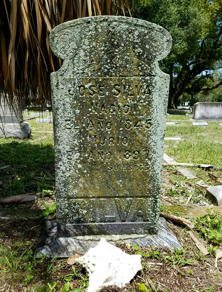 Jose Silva tombstone - before Jose Silva tombstone - before